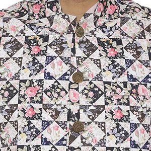 WINTAGE Men's Imported Rayon Tailored Fit Printed Party Waistcoat